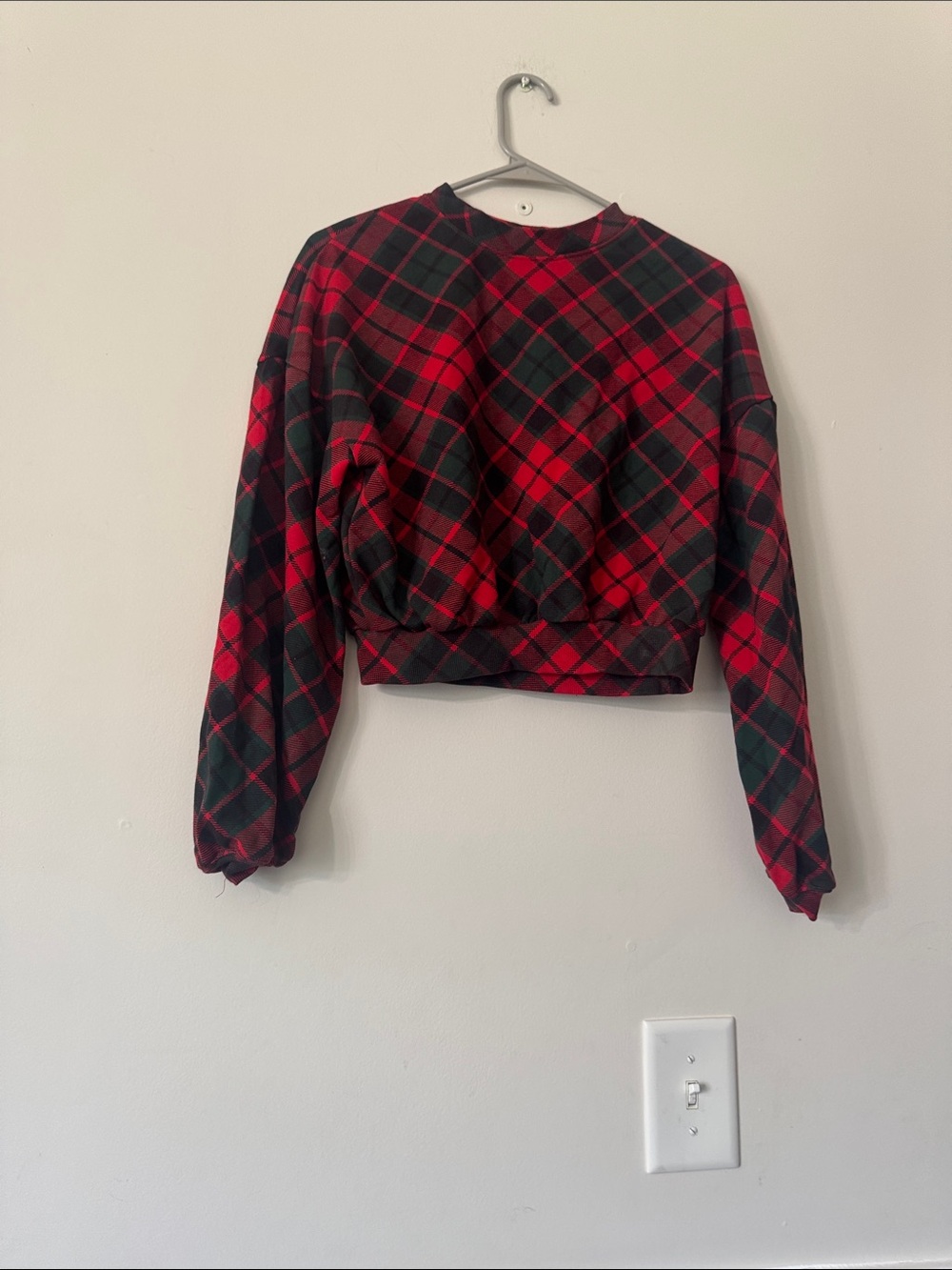 H&M Red and Black Plaid Kids Jacket